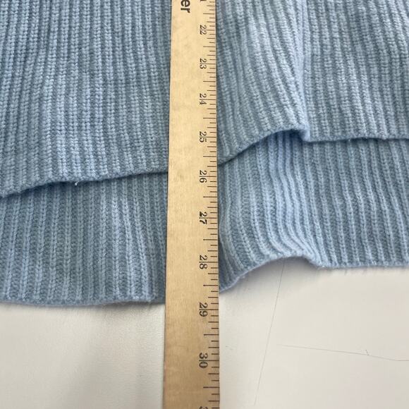 Suboo Sweater Womens Large Blue Isla Oversized Knit Turtleneck Cozy - Picture 12 of 12